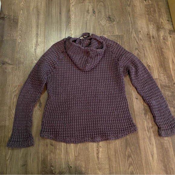 Mod O Doc Waffle Knit Hoodie 100% Cotton purple - Picture 2 of 8